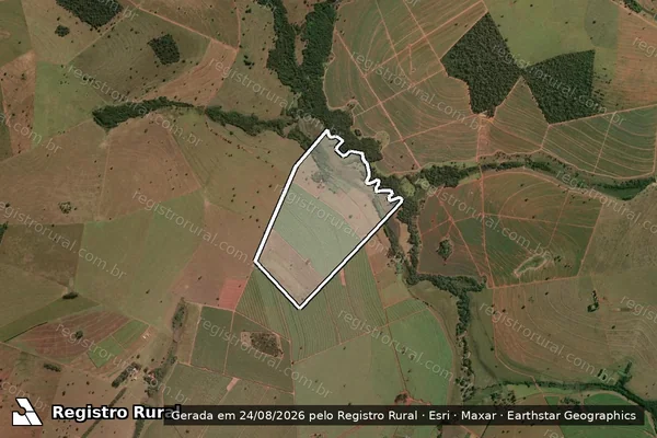 Imagem de satélite de FAZENDA CACHOEIRA DO RIO PRETO - em Quirinópolis - GO