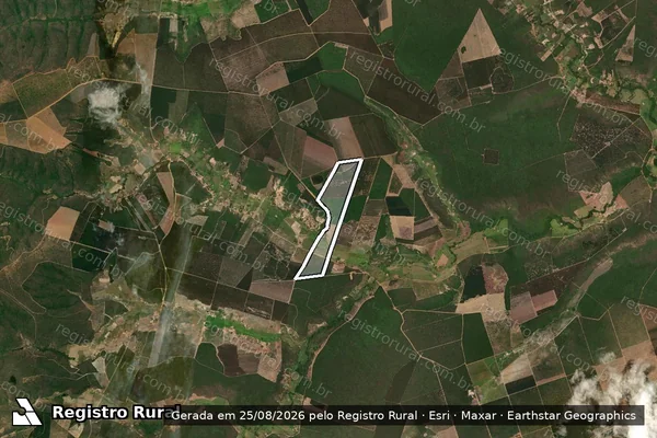 Imagem de satélite de Mucambo, Fazenda Angicos - Parte 1 em Indaiabira - MG