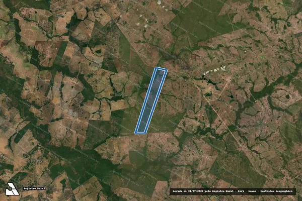 Imagem de satélite de Fazenda Três Irmãos - Parte 2 em Crixás - GO