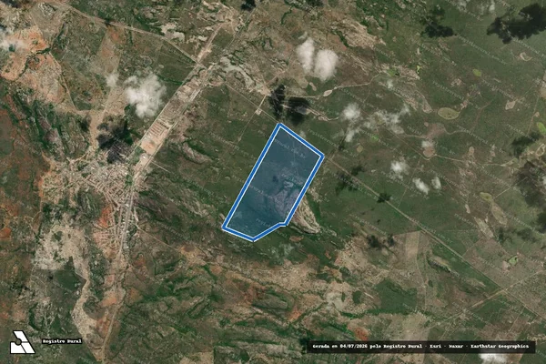 Imagem de satélite de FAZENDA RIO SECO - GLEBA02 em Milagres - BA