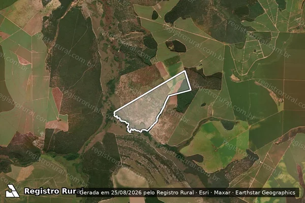 Imagem de satélite de Fazenda Babilonia, L.D. Ribeirao Preto (Lote-09) - em Mineiros - GO