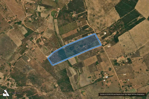 Imagem de satélite de FAZENDA JACU  - Parte 1 em Rio Pardo de Minas - MG