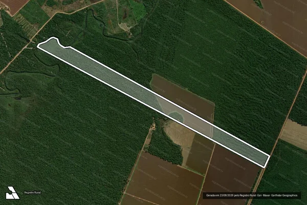 Imagem de satélite de Fazenda Santo Antônio II em Cláudia - MT