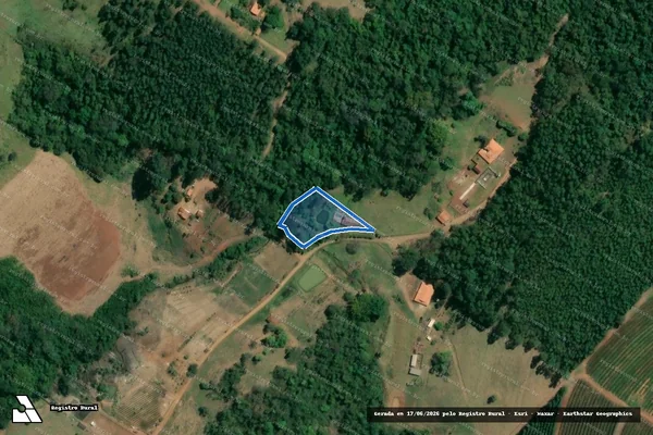 Imagem de satélite de Rancho Galhardo - Área 01 em Piraju - SP