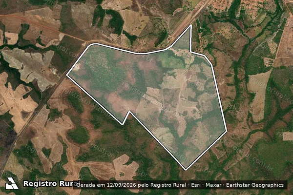 Imagem de satélite de LOTE Nº 24, LOTEAMENTO SANTA MARIA 1ª FOLHA - Parte 1 em Santa Maria do Tocantins - TO