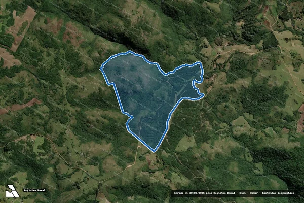 Imagem de satélite de FAZENDA PINHEIRA em Encruzilhada do Sul - RS