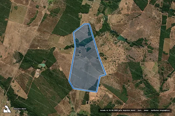 Imagem de satélite de Fazenda Boa Vista - Mat. 2.952 em Gurupi - TO