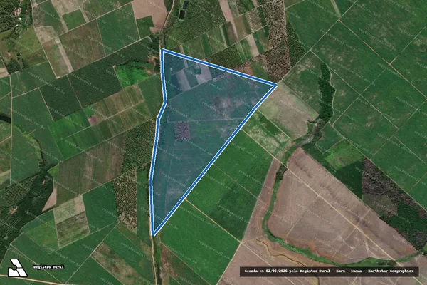Imagem de satélite de FAZENDA PINDORAMA - Fazenda Pindorama Gleba Feliz Deserto 01 em Feliz Deserto - AL