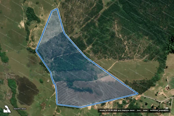 Imagem de satélite de FAZENDA SÃO JORGE GLEBA 1 - PARTE 1 em Pilar do Sul - SP