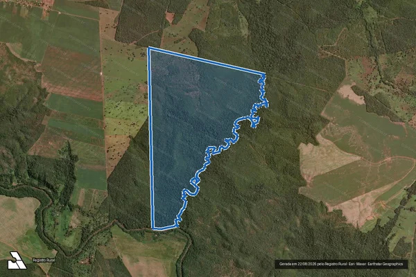 Imagem de satélite de GLEBA DESMEMBRADA DA FAZENDA PORTO ALEGRE em Santa Maria do Tocantins - TO