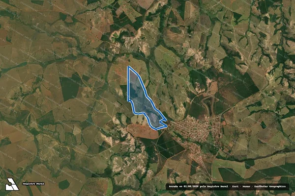 Imagem de satélite de Fazenda Jaracatiá - Parte 1 em Quartel Geral - MG