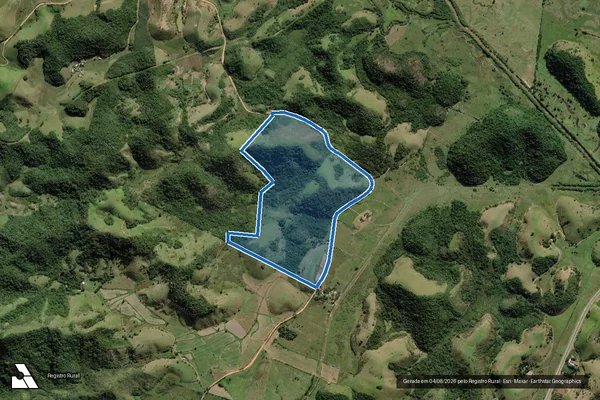 Imagem de satélite de Fazenda Lagoa Feia