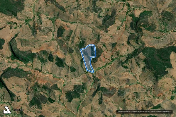 Imagem de satélite de SITIO NASCIMENTO - 001 em Itanhomi - MG
