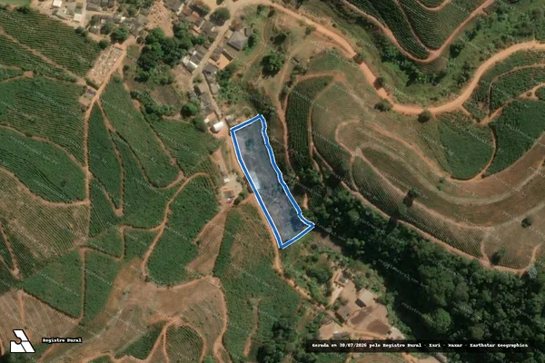 Imagem de satélite de JAGUARAÍ - PERÍMETRO 01 - PARCELA 02 em Reduto - MG
