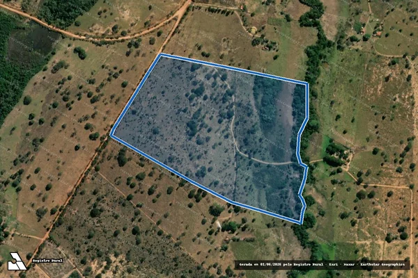 Imagem de satélite de Fazenda Manabuiu, Lugar Vereda do Boi - Parte 1 em Lagoa Grande - MG