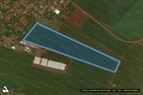 Imagem de satélite de Lote n° 283-A e Parte do Lote n° 283 - Parcela 1 em Itaporã - MS