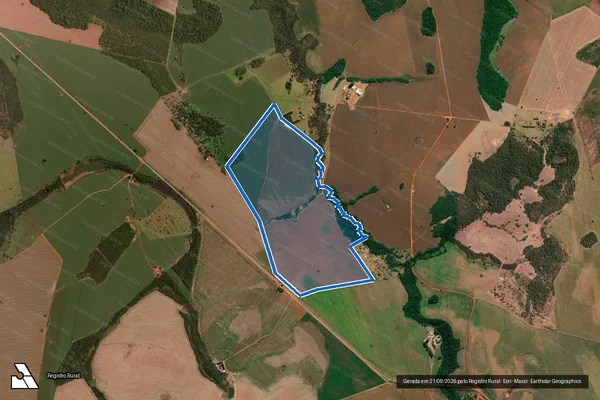 Imagem de satélite de FAZENDA CAMPO BELO L. D. VARÃO I - Gleba I em Caiapônia - GO