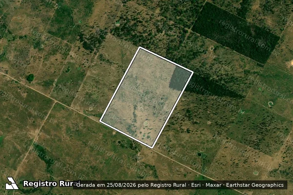 Imagem de satélite de SÍTIO BEIJA-FLOR - 001 em Água Azul do Norte - PA