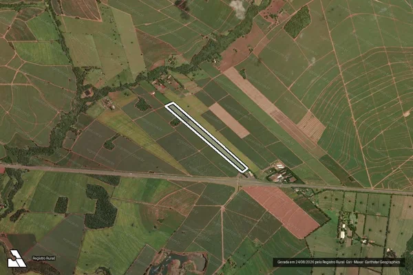 Imagem de satélite de SITIO SAO JORGE - REMANESCENTE em Assis - SP