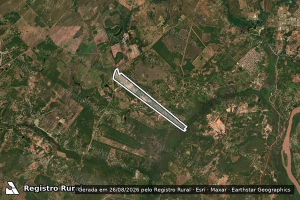 Imagem de satélite de CHÁCARA SÃO JORGE - Parte 1 em Várzea Grande - MT