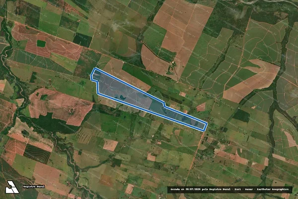 Imagem de satélite de FAZENDA RANCHO GRANDE - FAZENDA RANCHO GRANDE em Emilianópolis - SP