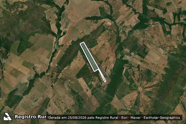 Imagem de satélite de FAZENDA SANTA VERÔNICA - Parte 1 em Santo Antônio de Leverger - MT