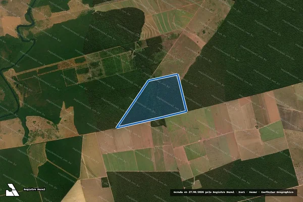Imagem de satélite de FAZENDA SANTA CRUZ - Parte 2 em Gaúcha do Norte - MT