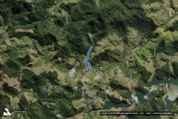Imagem de satélite de SÍTIO COSME E DAMIÃO - Servidão de Passagem ? Sitio Cosme e Damião em Paraibuna - SP