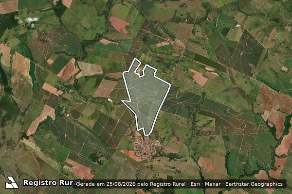 Imagem de satélite de Fazenda Vista Alegre - Parcela (1 de 1) em Sagres - SP