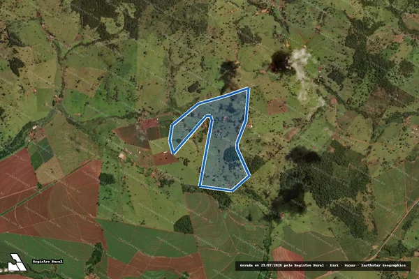 Imagem de satélite de Fazenda Eldorado - Parte 1 em Inhumas - GO