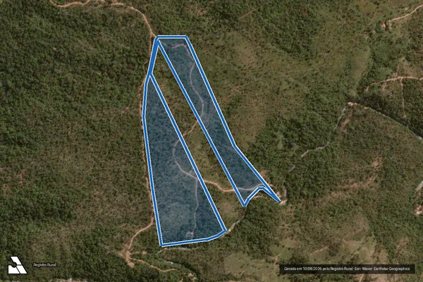 Imagem de satélite de SITIO PEDACINHO DO CÉU - SITIO PEDACINHO DO CÉU em Lavandeira - TO