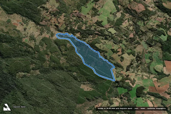 Imagem de satélite de Fazenda Santo Antônio em Caçador - SC