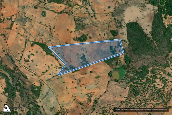 Imagem de satélite de FAZENDA BONS PASTOS - Parte 2 em Euclides da Cunha - BA