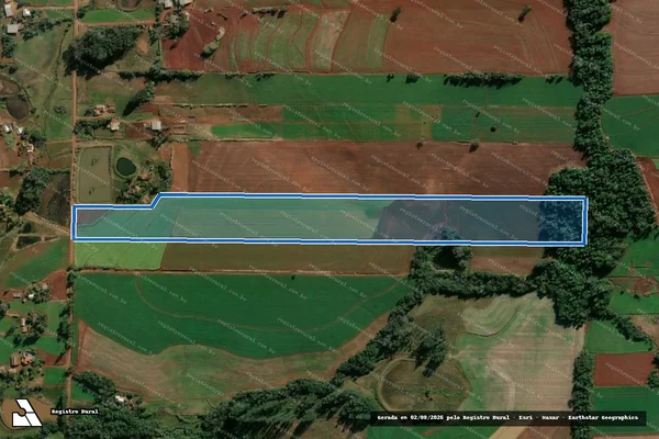 Imagem de satélite de Fração do Lote Rural nº 31 e 33 - Enomar Herzog - PARCELA 01 em Santa Rosa - RS