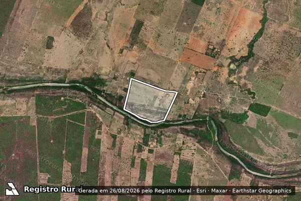 Imagem de satélite de FAZENDA JANCAR - GLEBA-02 em Malhada - BA