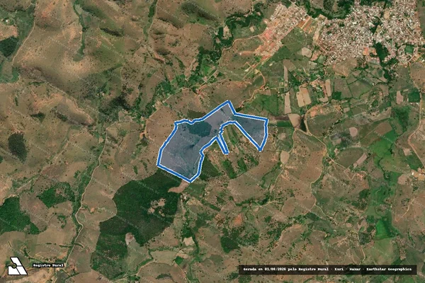 Imagem de satélite de CÓRREGO DOS ALBINOS - Parte 1 em São João do Oriente - MG