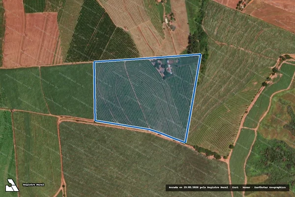 Imagem de satélite de Sitio Paraíso - Área Total em Pirangi - SP