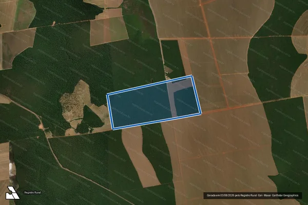 Imagem de satélite de FAZENDA NOSSA SENHORA APARECIDA / Parte 1 em Nova Mutum - MT