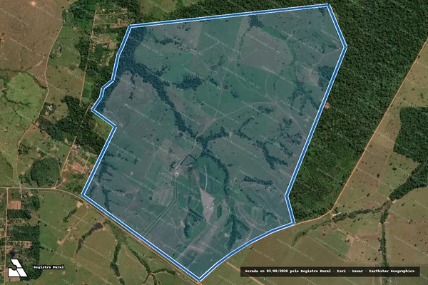 Imagem de satélite de Fazenda Recreio - Parte 1 em Rio Branco - AC