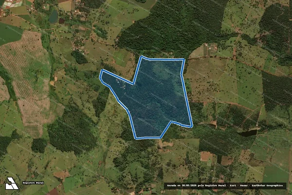 Imagem de satélite de FAZENDA PORTA DO CEU em Nerópolis - GO