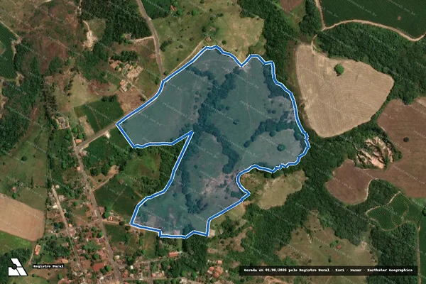 Imagem de satélite de Chácara Boa Vista - Parte 1 em Capetinga - MG
