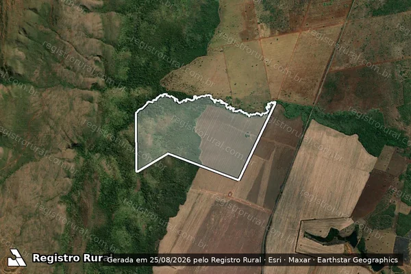 Imagem de satélite de Fazenda Degredo ou Goiabeira - Parte 1 em Niquelândia - GO