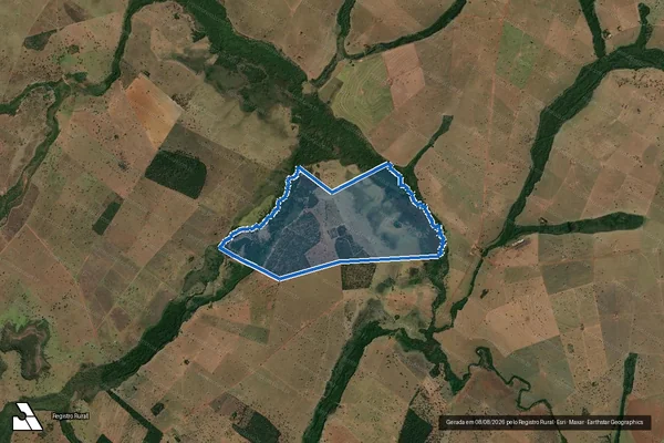 Imagem de satélite de FAZENDA  TRÊS IRMÃOS - Parcela 1 em Cachoeira Alta - GO