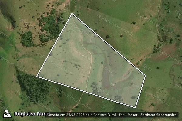 Imagem de satélite de FAZENDA SÃO JOSE DA VEREDA - PARCELA 03 em Vereda - BA