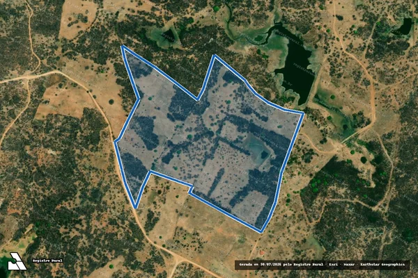 Imagem de satélite de Sítio Assobio - Córrego do Meio - Parcela 1 em Riacho dos Cavalos - PB
