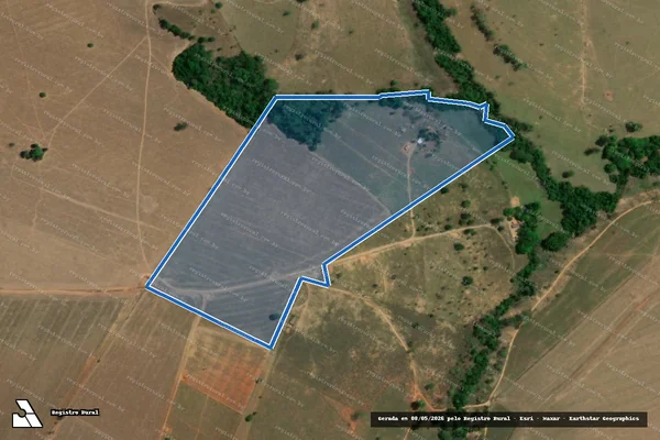 Imagem de satélite de FAZENDA CORUMBÁ – GLEBA 02 em Luziânia - GO