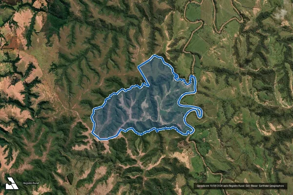 Imagem de satélite de FAZENDA PALMEIRAS E AREIAS PARDAS - em Carmo do Paranaíba - MG