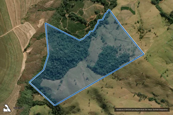 Imagem de satélite de FAZENDA SANTO ANTONIO - 001 em Fortaleza de Minas - MG
