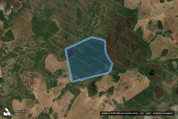 Imagem de satélite de Fazenda Santa Luzia II - Parte 1 em Cocalinho - MT