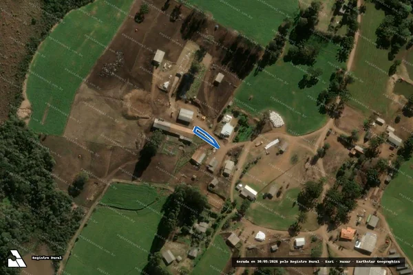 Imagem de satélite de LOTE 88 - AGROVILA - P.A. BELA VISTA - GLEBA B em Abelardo Luz - SC